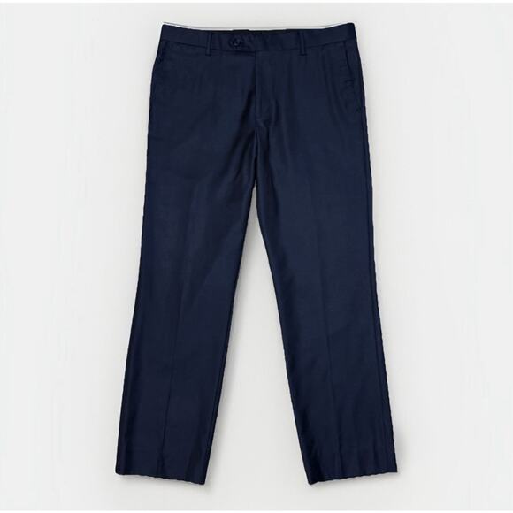 Yves Saint Laurent Mens 35 x29 Wool Pants Navy Blue Lightweight Smooth Size 35 - Picture 1 of 15
